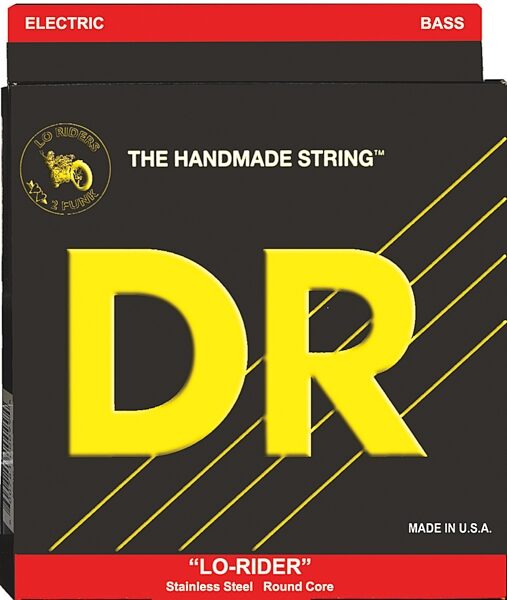 DR Strings MH545 Lo-Rider 5-String Electric Bass Strings (Medium, 45-125), Main