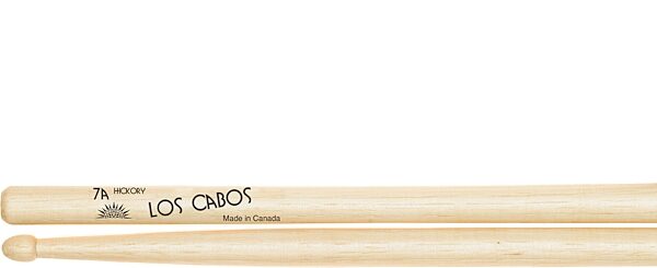 Los Cabos White Hickory Wood Tip Drumsticks, Action Position Back