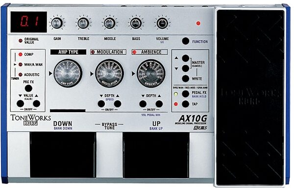 Korg ToneWorks AX10G Guitar Modeling Pedal, Main