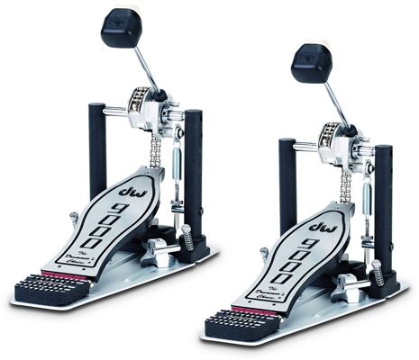 Drum Workshop 9000PB Single Bass Drum Pedal, Two Pack