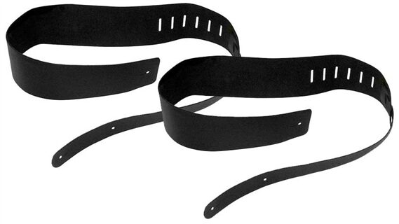 Perri's Leathers 3.5" Leather Guitar Strap, Black Two Pack