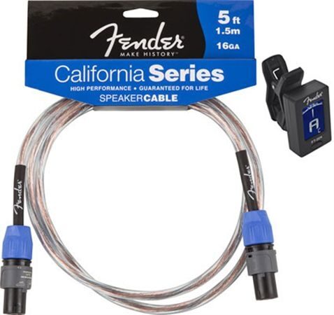 Fender California Speakon to Speakon Speaker Cable, 16GA with Tuner