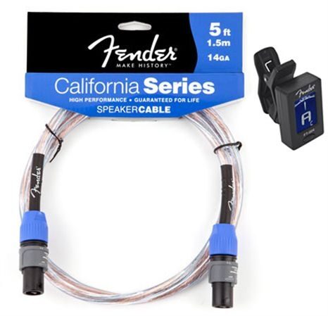 Fender California Speakon to Speakon Speaker Cable, 14GA with Tuner