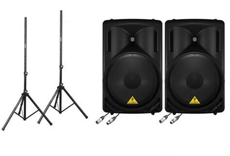 Behringer B215D Powered Speaker (550 Watts, 1x15"), Stage Ready Pack