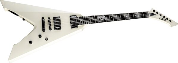 ESP LTD Hetfield Vulture Electric Guitar (with Case), Olympic White, Action Position Back