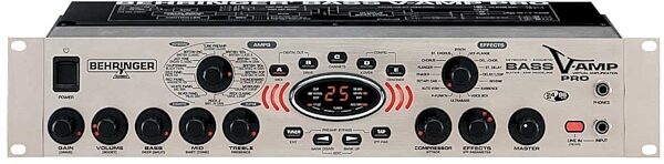 Behringer BASS V-AMP Pro Rackmount Bass Amplifier Modeler, Front