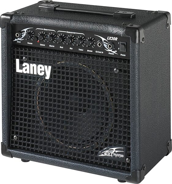 Laney LX20R Guitar Combo Amplifier (20 Watts, 1x8"), Black, Angled Front
