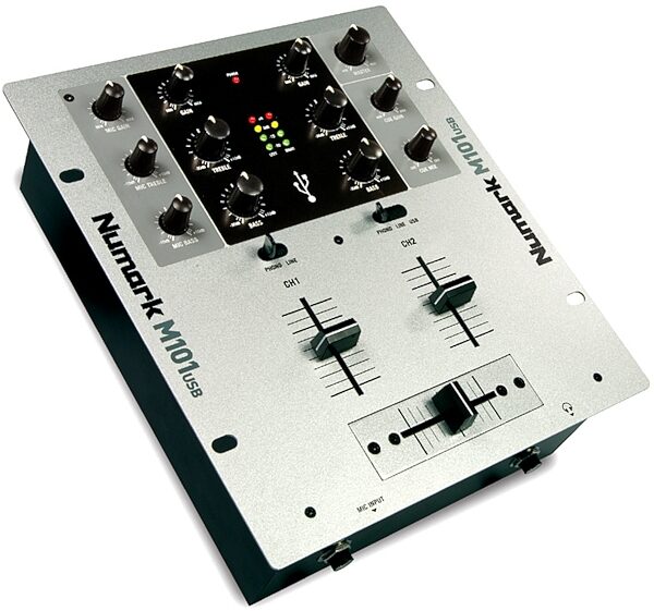 Numark M101USB USB DJ Mixer (2-Channel), Angle