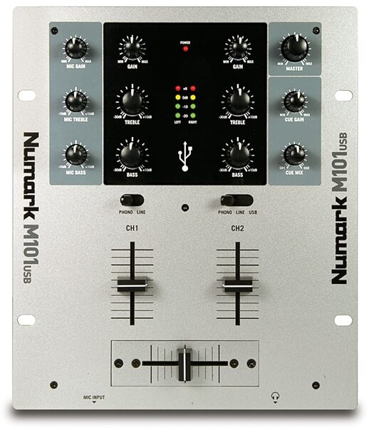 Numark M101USB USB DJ Mixer (2-Channel), Main