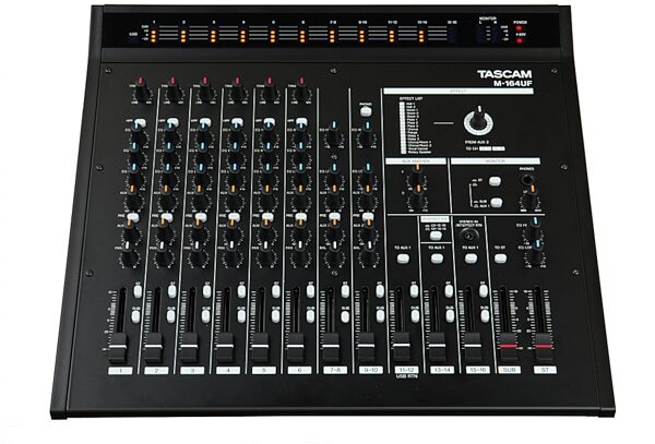 TASCAM M-164UF 16-Channel USB Mixer with Effects, Front
