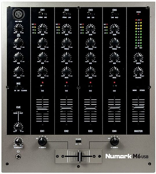 Numark M6USB 4-Channel DJ Mixer with USB, Main
