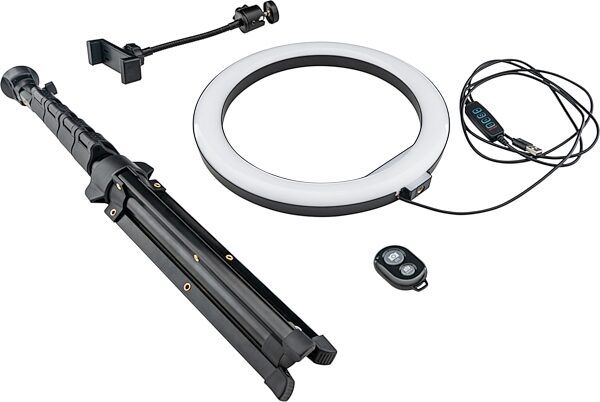 Mackie mRING Battery-Powered LED Ring Light, 10 inch, mRING-10, Action Position Back