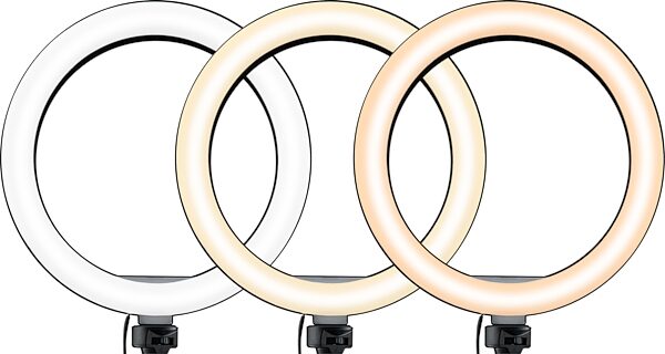 Mackie mRING Battery-Powered LED Ring Light, 10 inch, mRING-10, USED, Open Box (Like New), Action Position Back