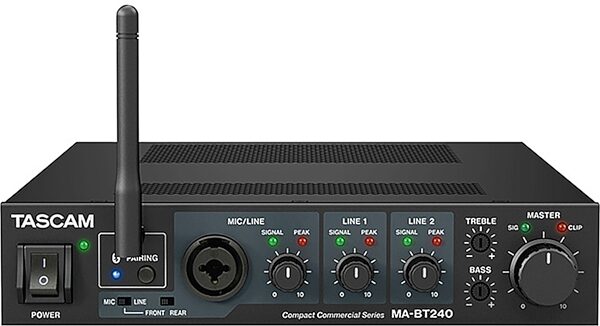 Tascam MA-BT240 Mixing Amplifier With Bluetooth, New, Action Position Back