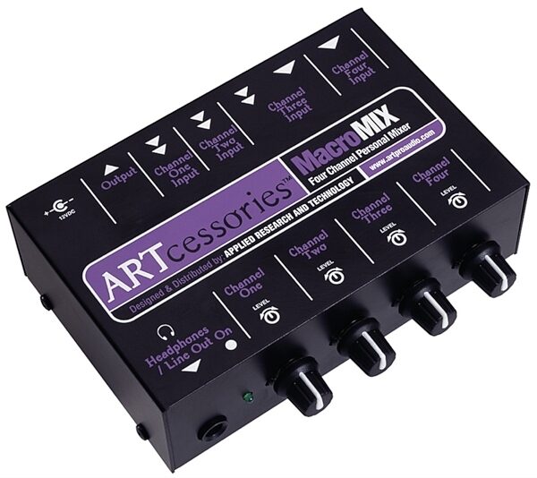 ART MacroMIX Four-Channel Personal Mixer, New, main