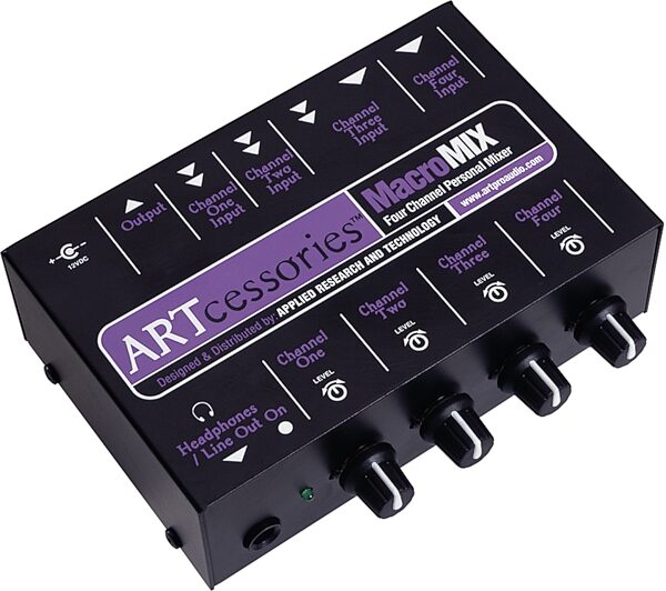 ART MacroMIX Four-Channel Personal Mixer, New, Action Position Back