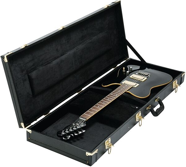 On-Stage GCE6000 Electric Guitar Hard Case, Black, In Use