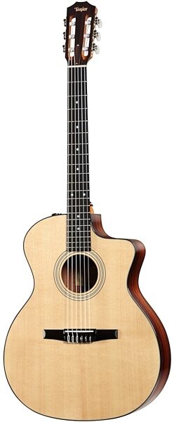 Taylor 214ce-N Classical Nylon Acoustic-Electric Guitar (with Gig Bag), Main