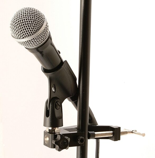 On-Stage TM01 Clamping Microphone Mount, Black, Main