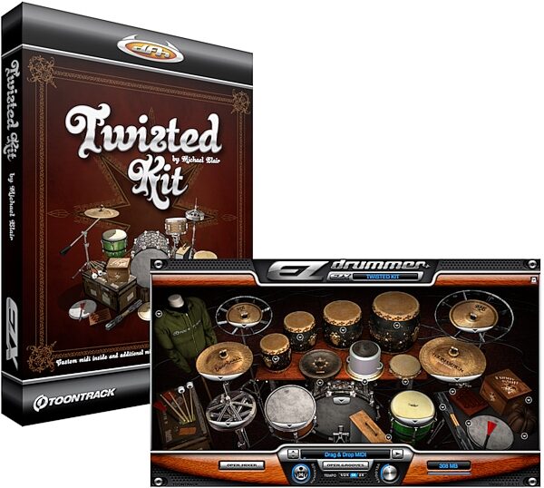 Toontrack Twisted Kit EZX Expansion for EZ Drummer Software, Main