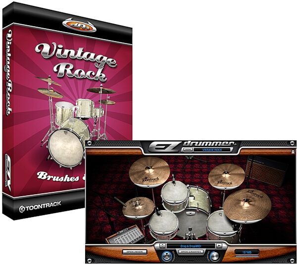 Toontrack Vintage Rock EZX Expansion for EZ Drummer Software, Main