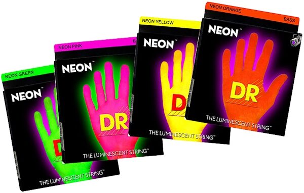 DR Strings NEON HiDef 5-String Electric Bass Strings, Main