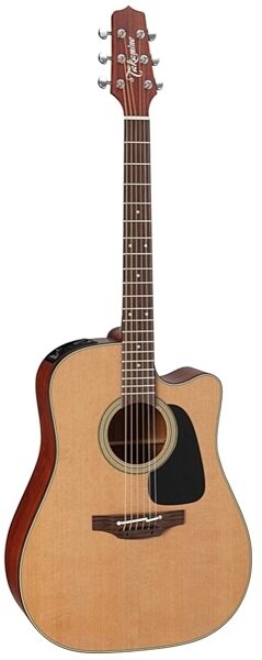 Takamine P1DC Dreadnought Acoustic-Electric Guitar (with Case), Main