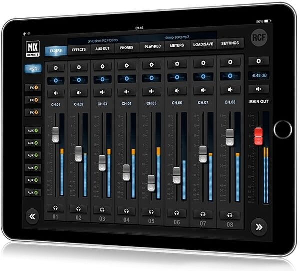 RCF M 18 Digital Mixer, 18-Channel, MixRemote App