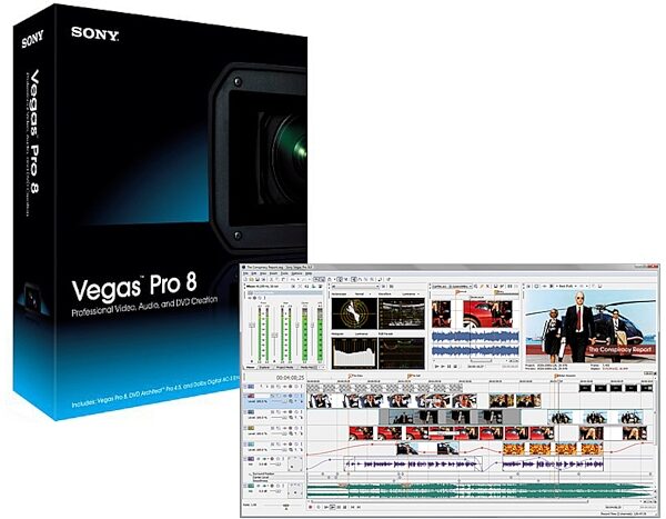 Sony Vegas Pro Audio, Video and DVD Production Suite (Windows), Main