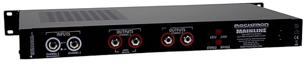 Rocktron Mainline Guitar Power Amplifier Head (300 Watts), Back