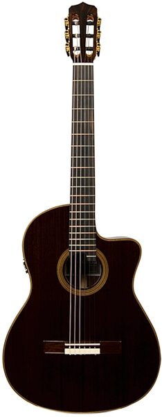Cordoba Fusion 12 Rose Classical Acoustic-Electric Guitar (with Gig Bag), Main