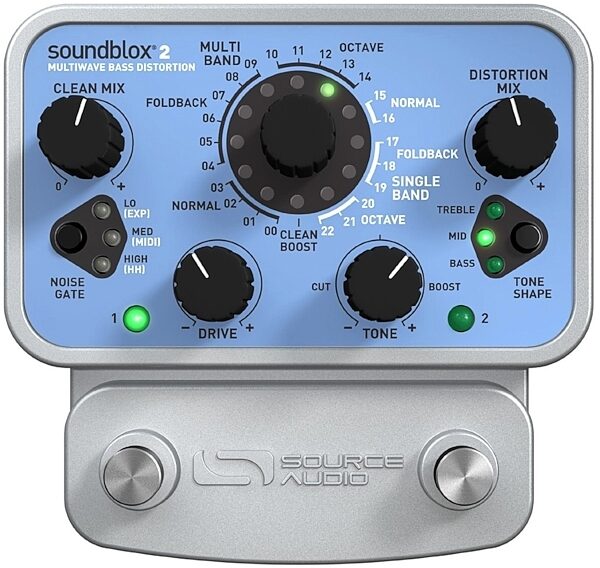 Source Audio SA221 Soundblox 2 Multiwave Bass Distortion Pedal, Main