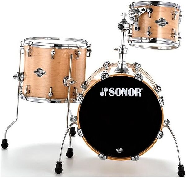 Sonor Select Force Jungle Drum Shell Kit, 3-Piece, Natural Maple
