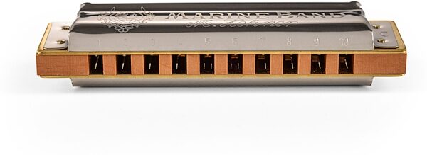 Hohner Marine Band 1896 Harmonica, Keys of A, C, and G, Action Position Back