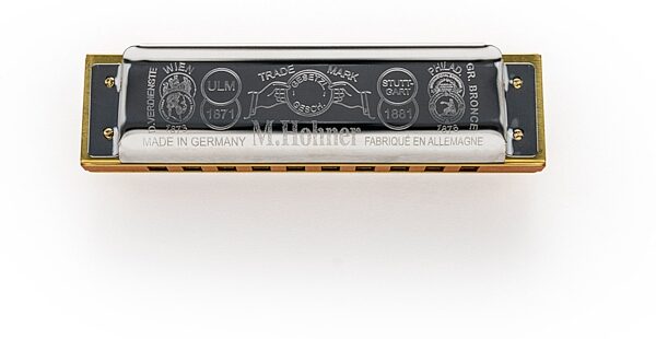 Hohner Marine Band 1896 Harmonica, Key of A, Action Position Back