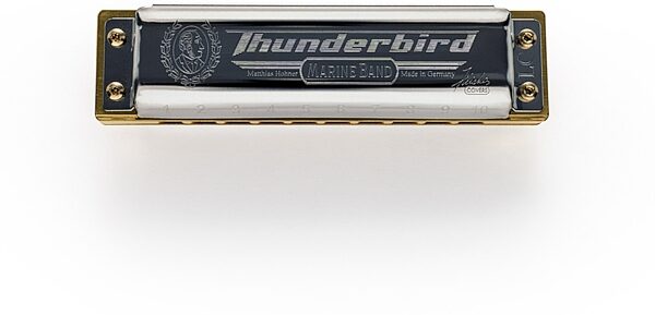 Hohner Marine Band Thunderbird Harmonica, Key of A Major Low, Action Position Back