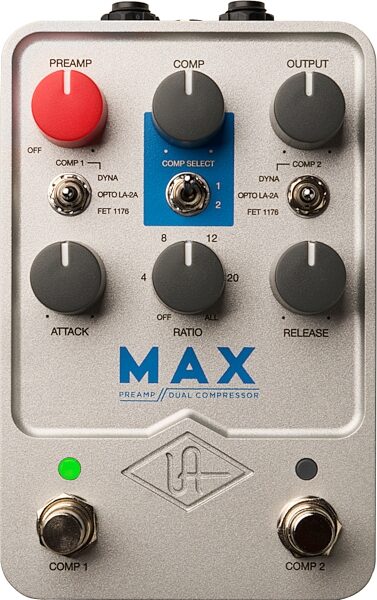 Universal Audio Max Preamp and Compressor Pedal, Warehouse Resealed, Action Position Back