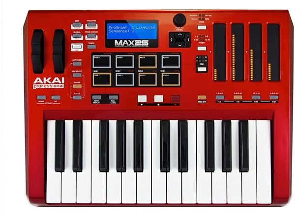 Akai MAX25 Compact USB MIDI and CV Keyboard Controller, Main