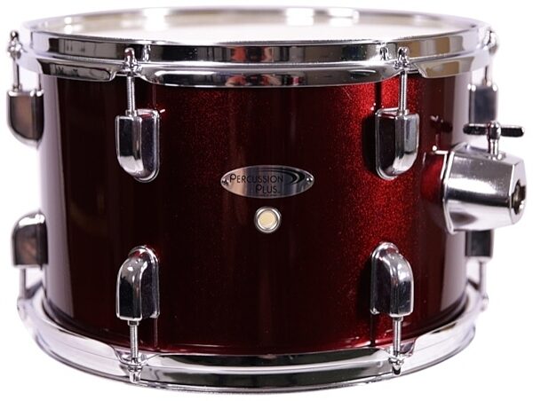 Percussion Plus Complete Drum Kit, 5-Piece, Metallic Wine Red