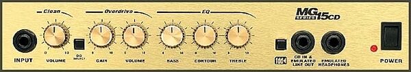Marshall MG15CD Guitar Combo Amplifier (15 Watts, 1x8 in.), Front Panel