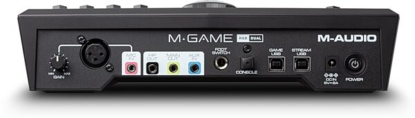 M-Game RGB Dual USB Streaming Interface and Mixer, New, Rear
