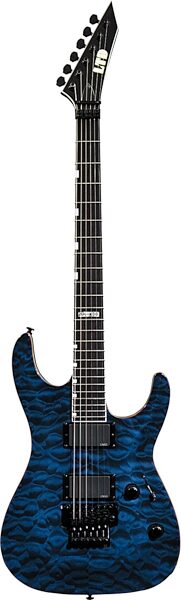 ESP LTD MH400 Guitar with Tremolo, See Thru Blue