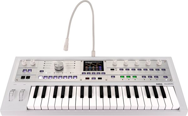 Korg MicroKorg2 Synthesizer and Vocoder, White, Action Position Back