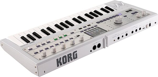 Korg MicroKorg2 Synthesizer and Vocoder, White, Action Position Back