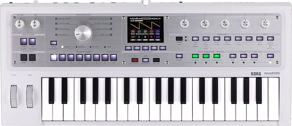 Korg MicroKorg2 Synthesizer and Vocoder, White, Action Position Back