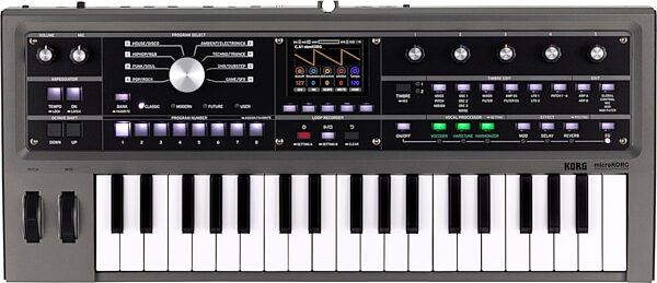 Korg MicroKorg 2 Analog-Modeling Synthesizer and Vocoder, Black, Action Position Back