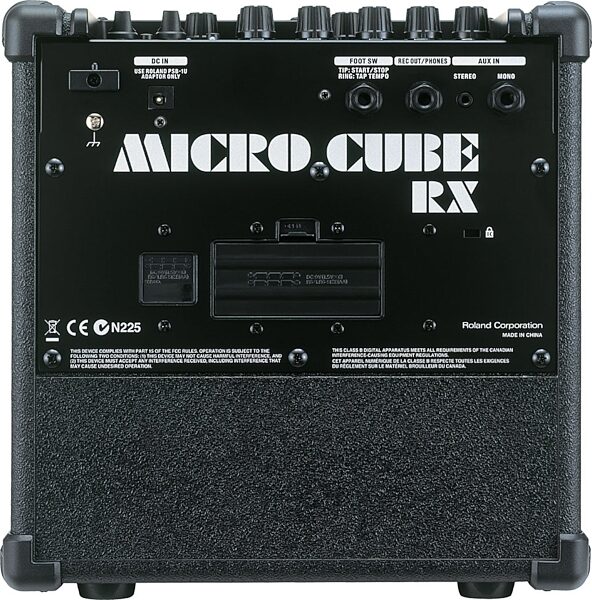 Roland Micro Cube RX Battery-Powered Guitar Amplifier, Rear
