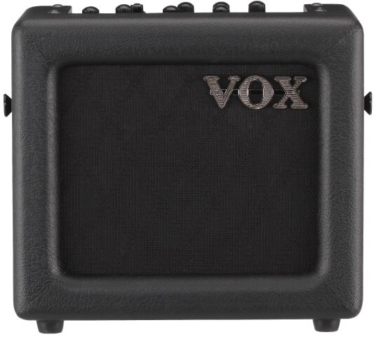 Vox MINI3 Battery-Powered Modeling Guitar Mini Amplifier, Black - Front