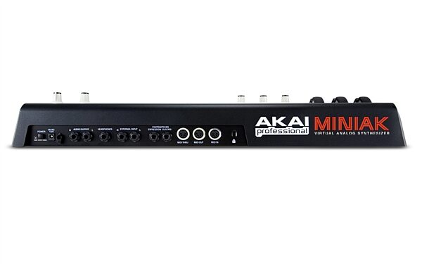 Akai MINIAK Virtual Analog Synthesizer with Vocoder, Back