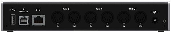 iConnectivity mio4 Advanced 4 by 4 MIDI Interface, Rear